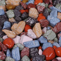 Chocolate Rock Candy in colorful candy shells
